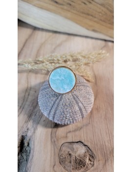 Bague ronde Amazonite