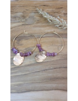 Boucles d'oreilles Mathilda tourmaline