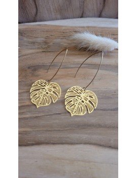 Boucles d'oreilles palmier