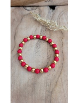 Bracelets Morgane Doré Rouge