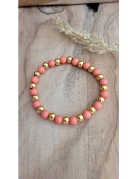 Bracelets Morgane doré corail