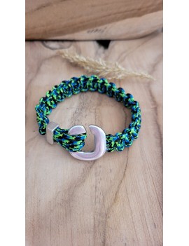 Bracelet tréssé vert
