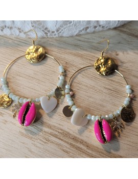 Boucles d'oreilles Summer Rose