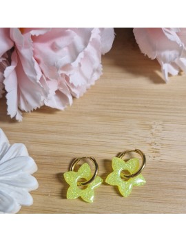 jaune fluo paillettes