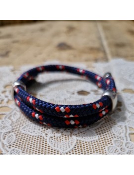 Bracelet coulissant Bleu blanc rouge