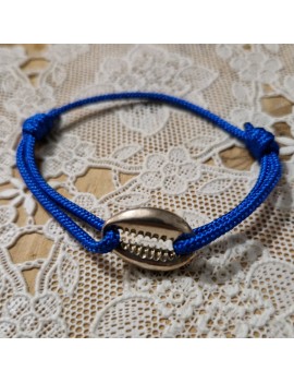 Bracelet coquillage bleu