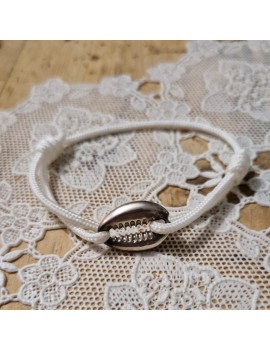 Bracelet coquillage blanc