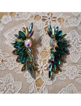 Boucles d'oreilles Verte
