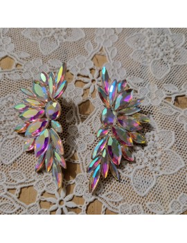 Boucles d'oreilles Blanches