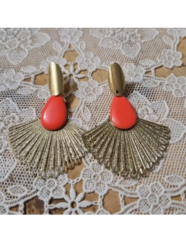 Boucles d'oreilles Lulu Corail