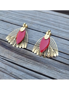 Boucles d'oreilles Suzy Rouge