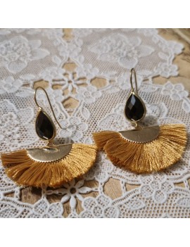 Boucles d'oreilles Valéria caramel