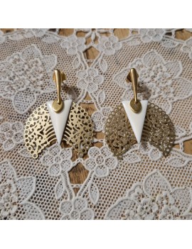 Boucles d'oreilles Valéria noire