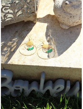 Boucles d'oreilles Agate