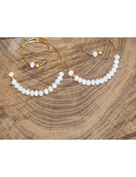 Boucles d'oreilles Alexia Blanche
